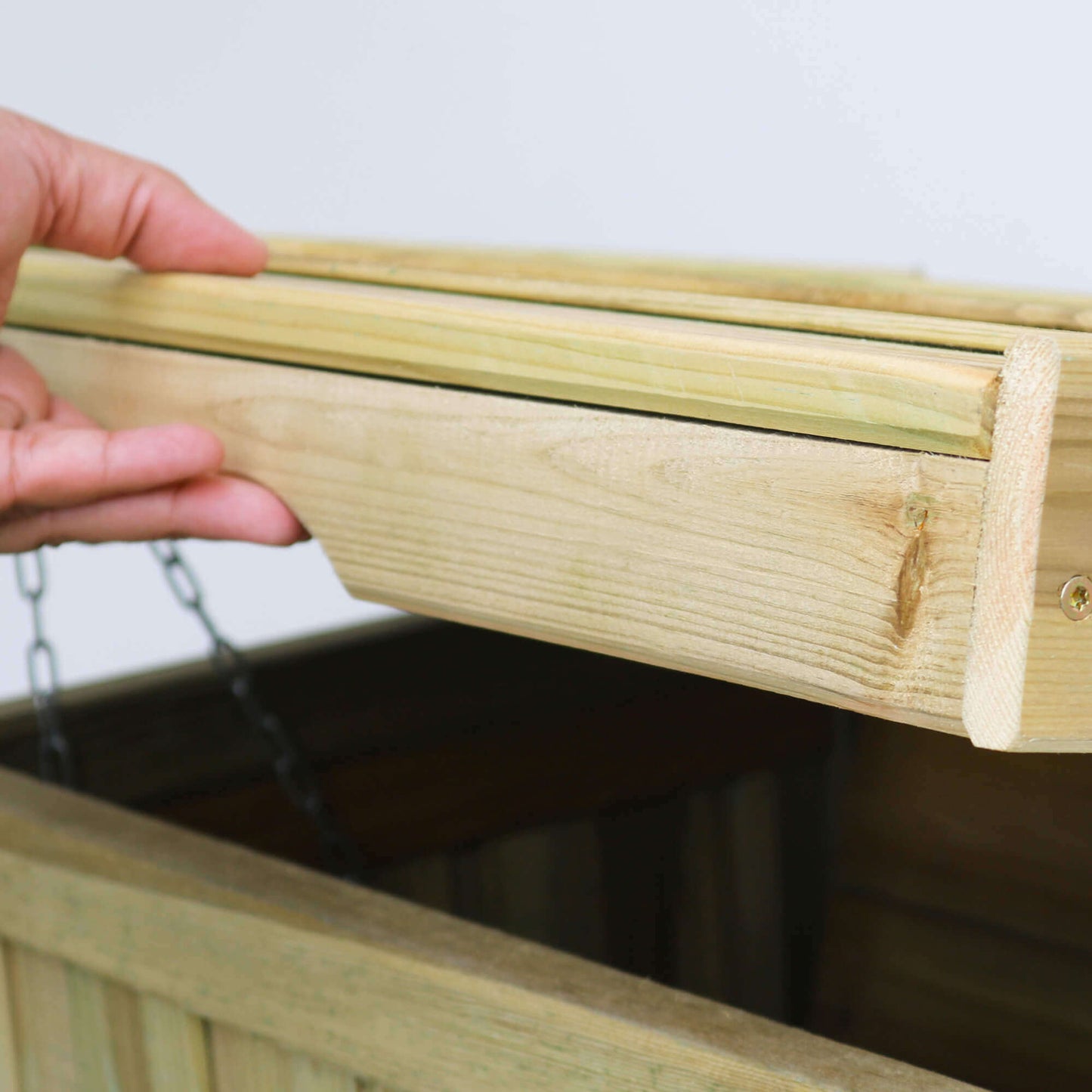 Tall Parcel Safe Wooden Store Box for Safe Deliveries
