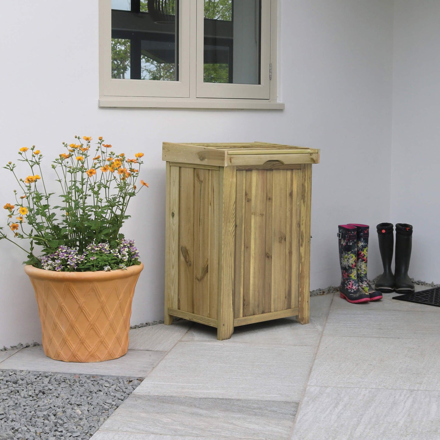 Tall Parcel Safe Wooden Store Box for Safe Deliveries