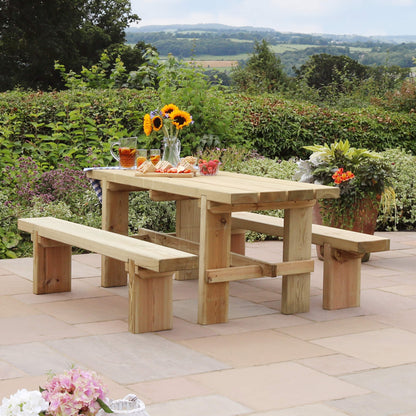 Elche Chunky 8 Seat Garden Dining Set