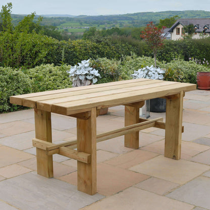 Elche Chunky Wooden Garden Table 1.8m