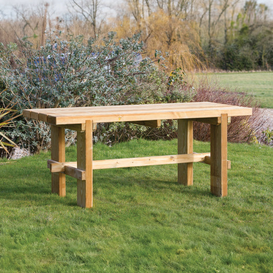 Elche Chunky Wooden Garden Table 1.8m