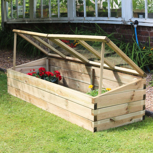 Large Wooden Sleeper Cold Frame