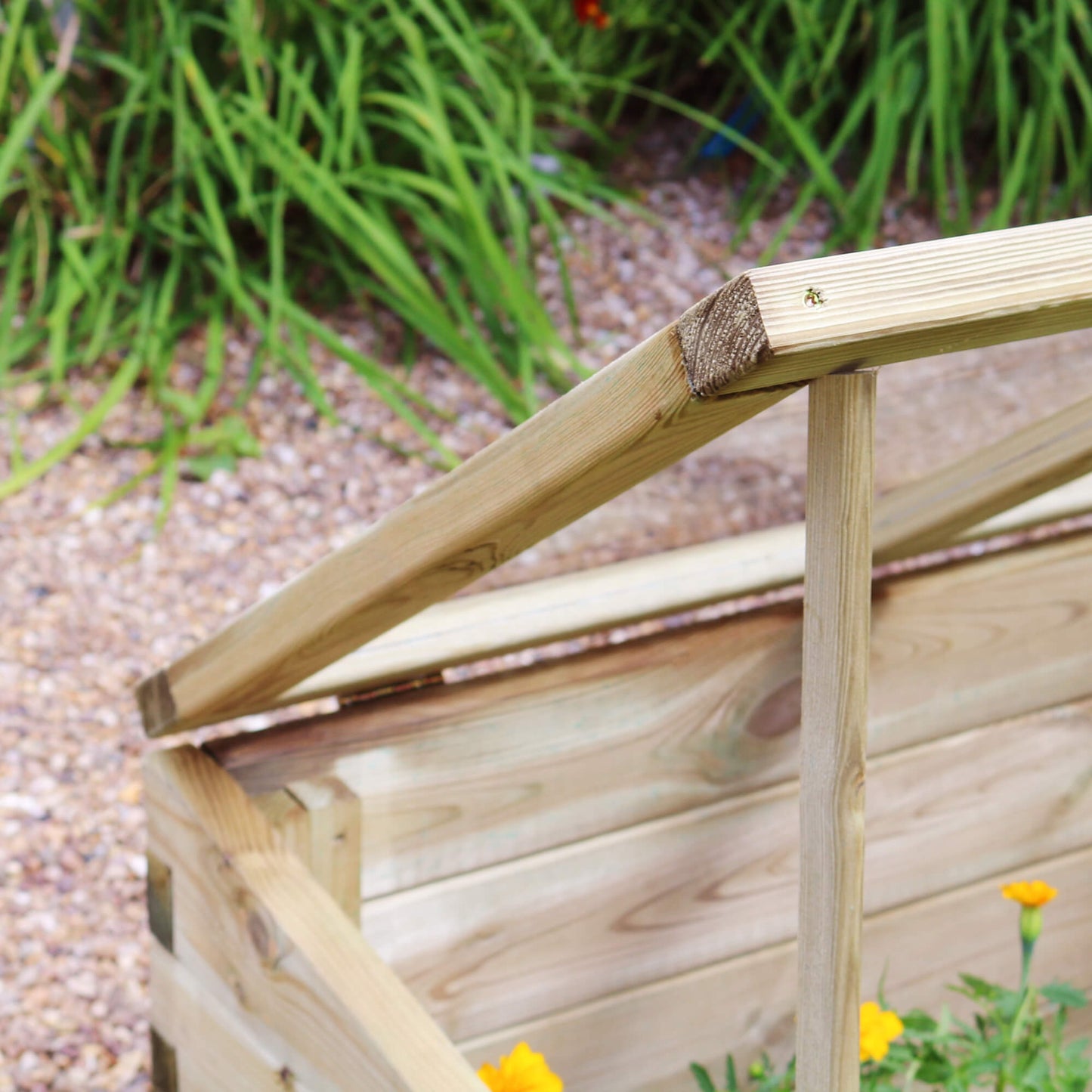 Large Wooden Sleeper Cold Frame