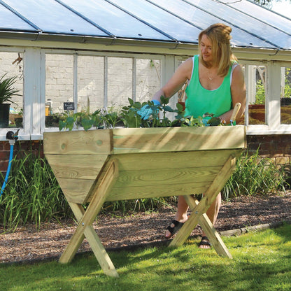 Wooden Vegetable Planter Trough 100cm