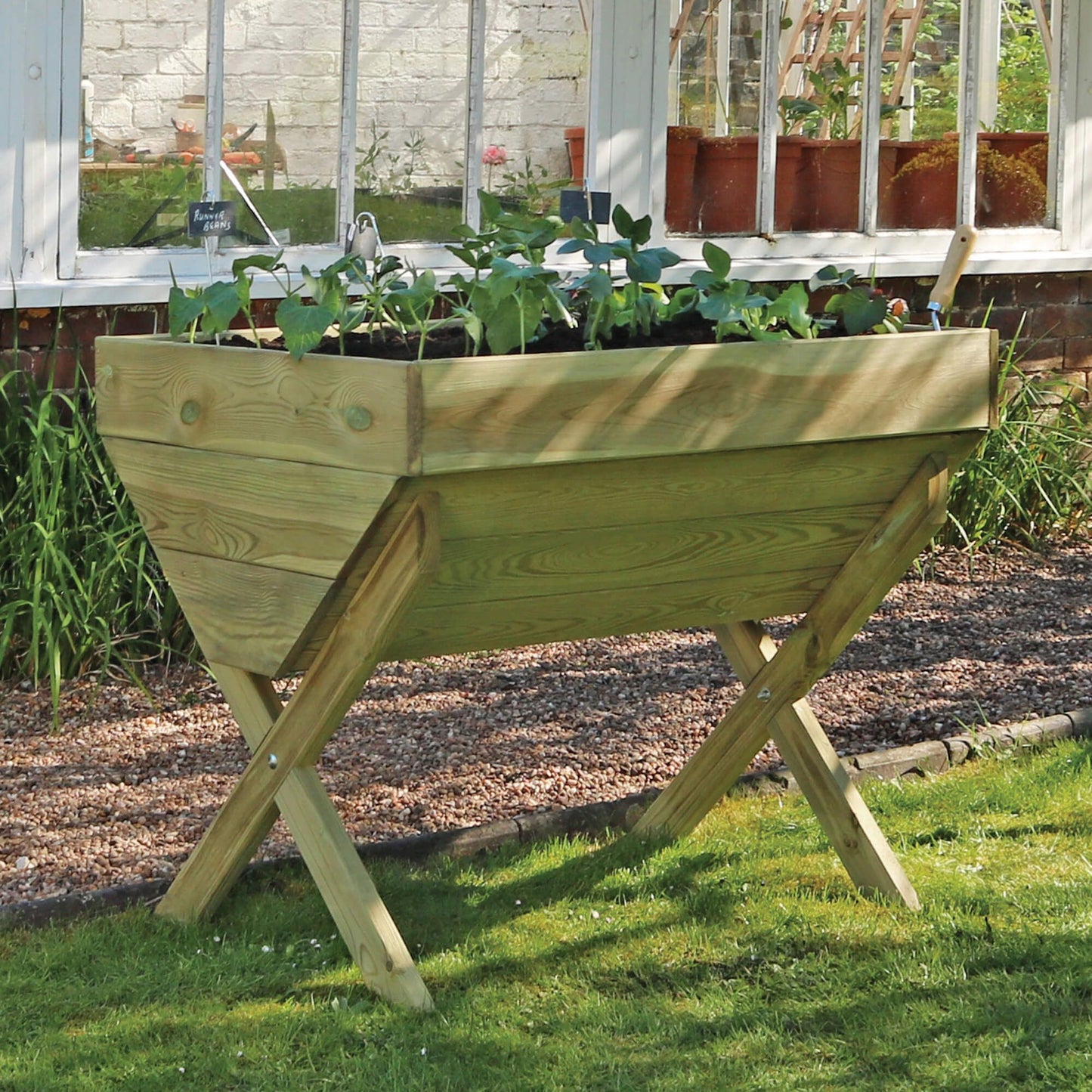 Wooden Vegetable Planter Trough 100cm