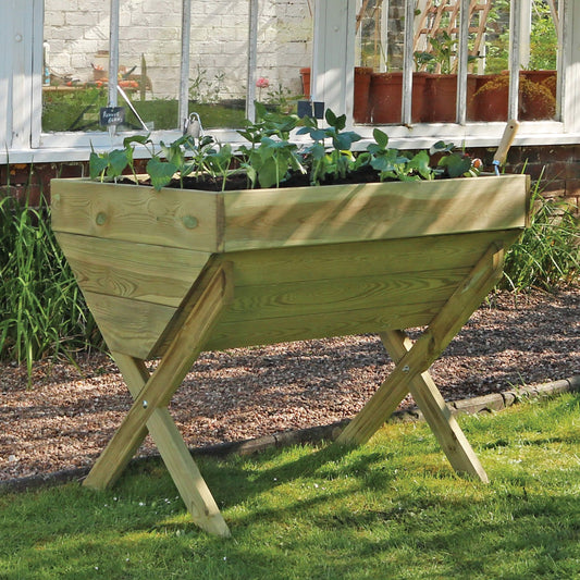 Wooden Vegetable Planter Trough 100cm