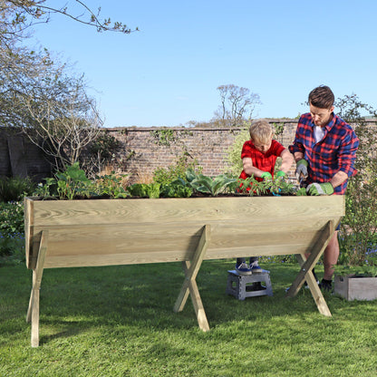 Wooden Vegetable Planter Trough 200cm