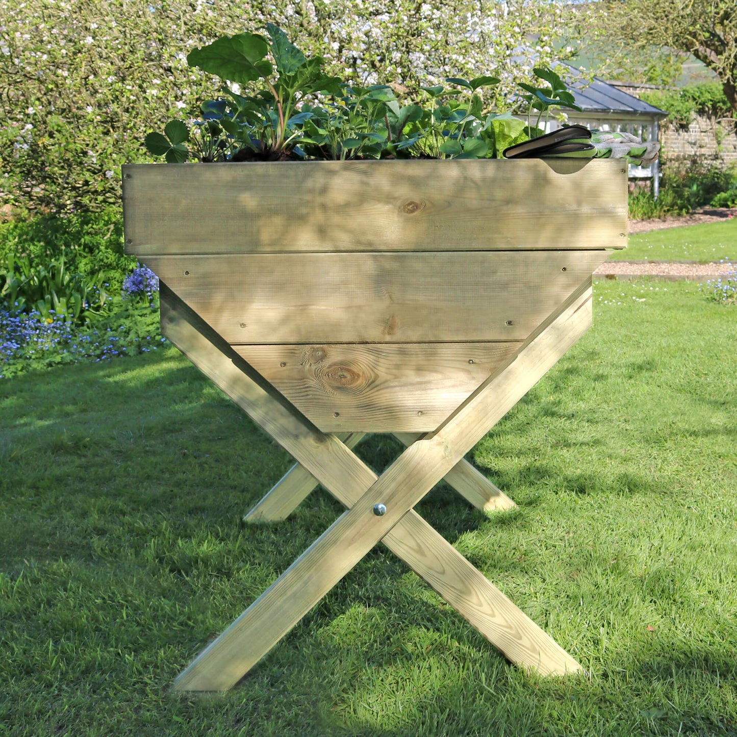 Wooden Vegetable Planter Trough 200cm